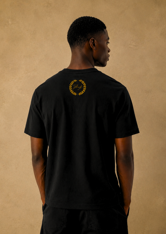 WORLDWIDE BLACK/GOLDY TEE