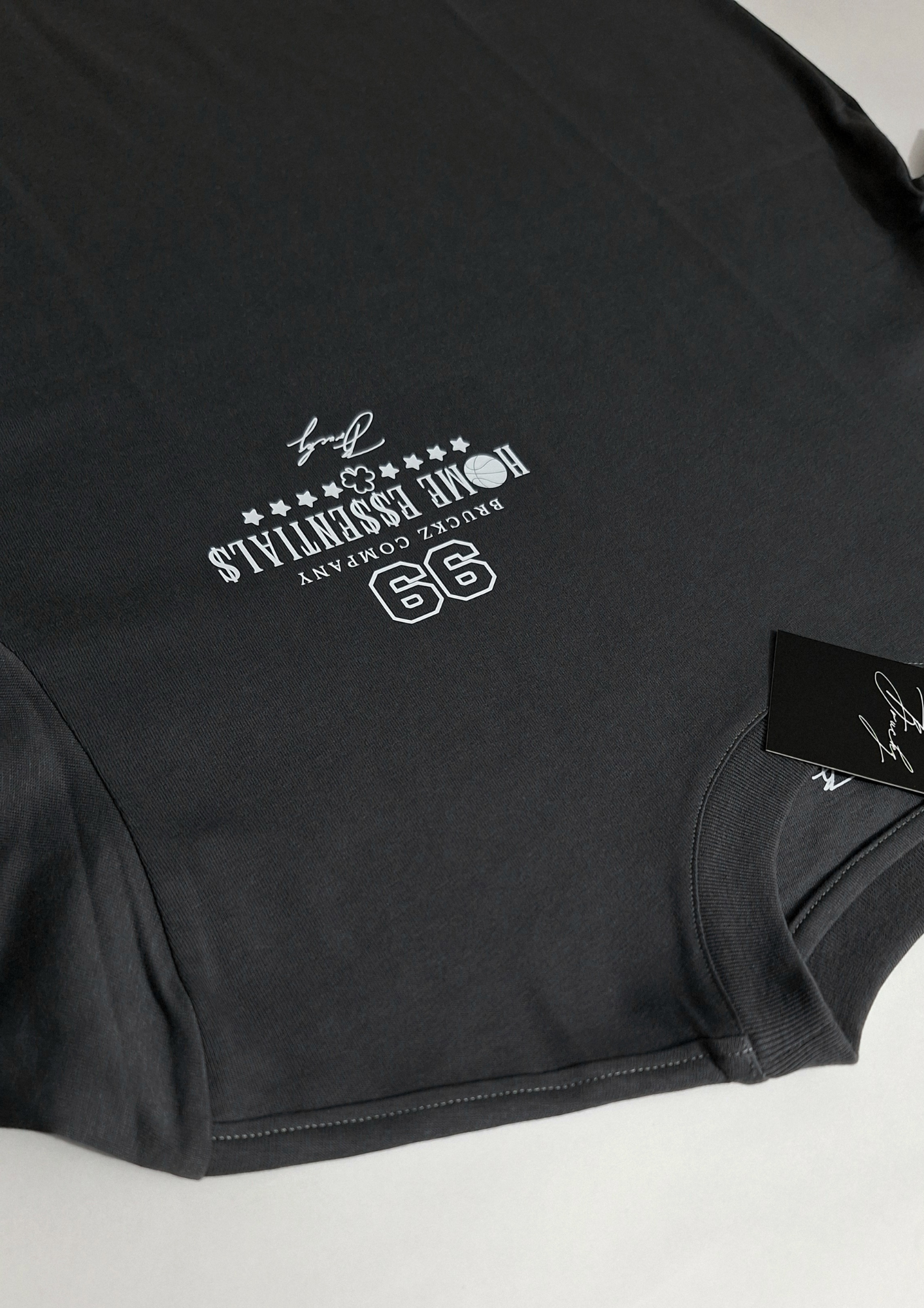HOME E$$ENTIAL$ GREY REGULAR TEE