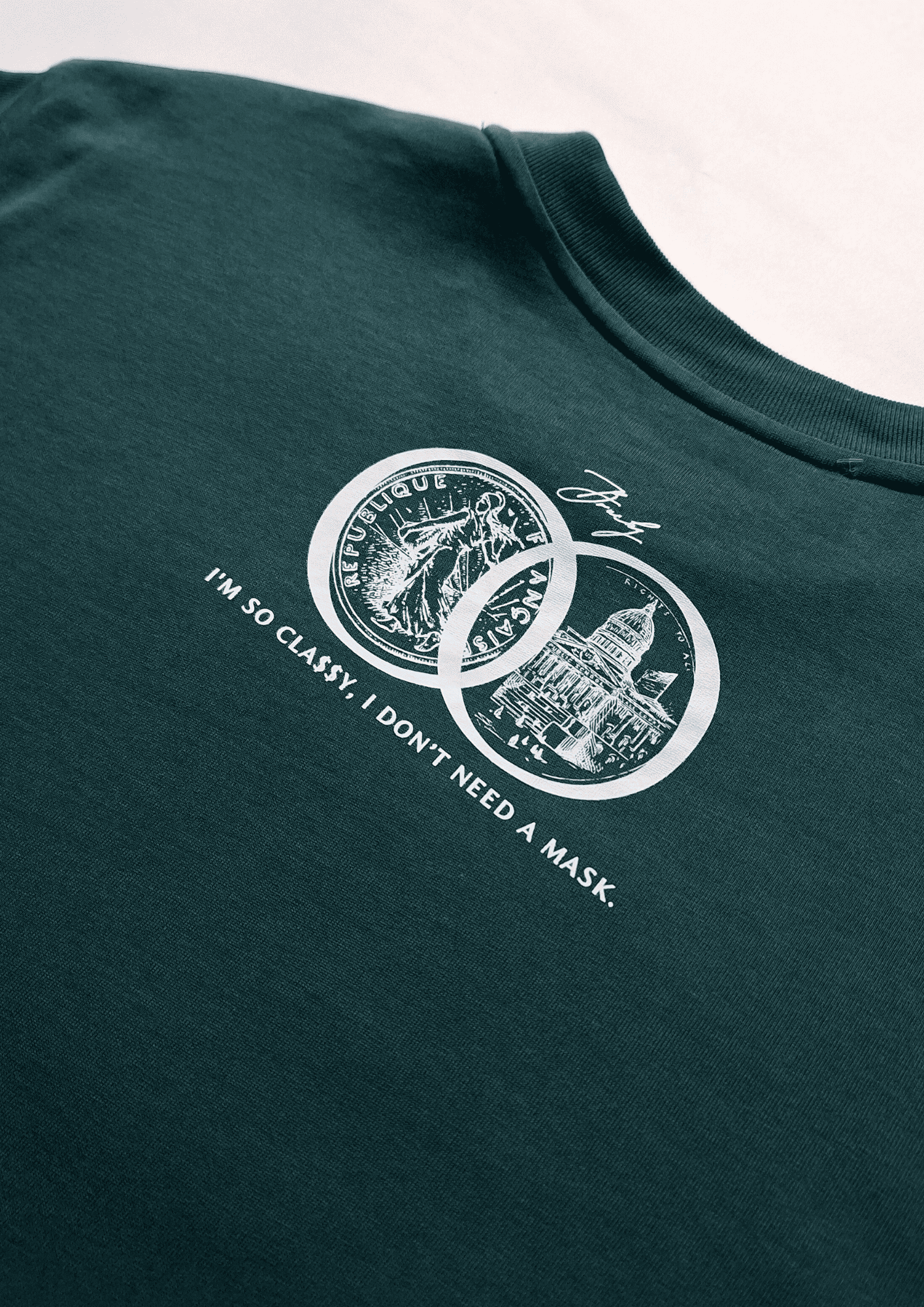 CLA$$Y GREEN REGULAR TEE