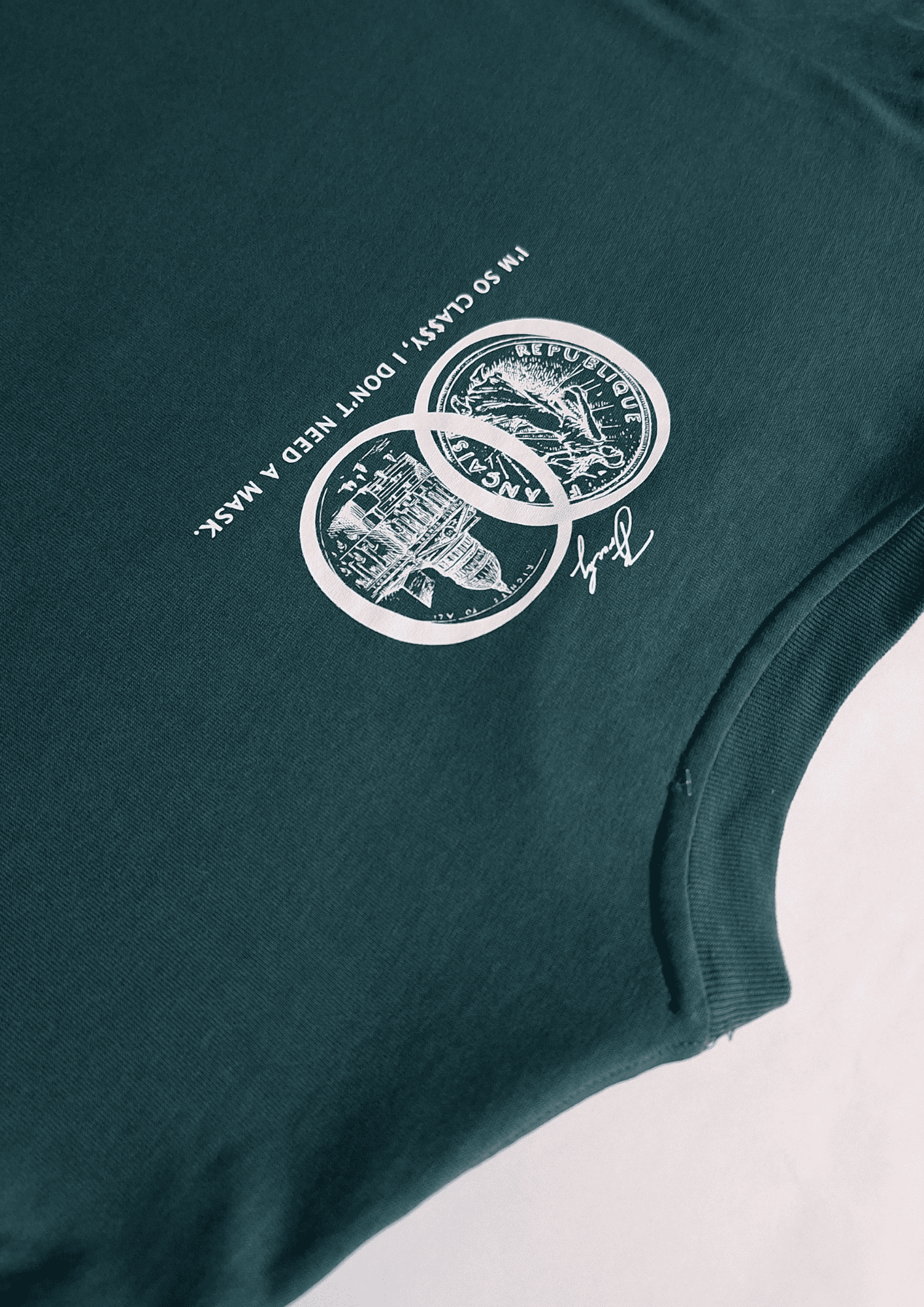 CLA$$Y GREEN REGULAR TEE