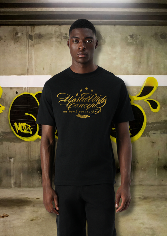 CLA$$Y BLACK/GOLDY REGULAR TEE