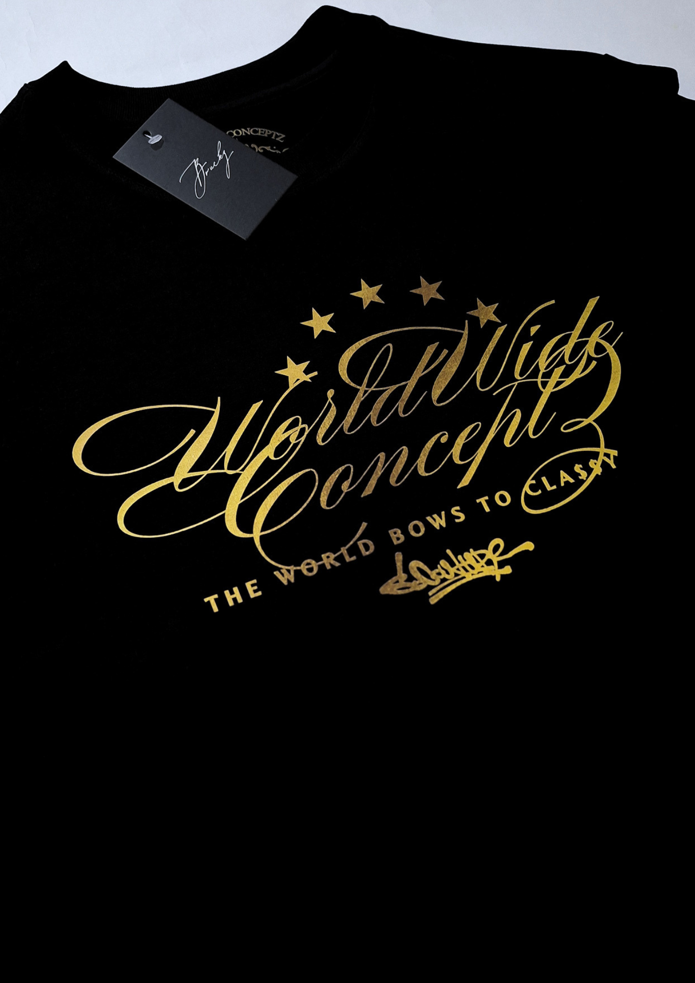 CLA$$Y BLACK/GOLDY REGULAR TEE