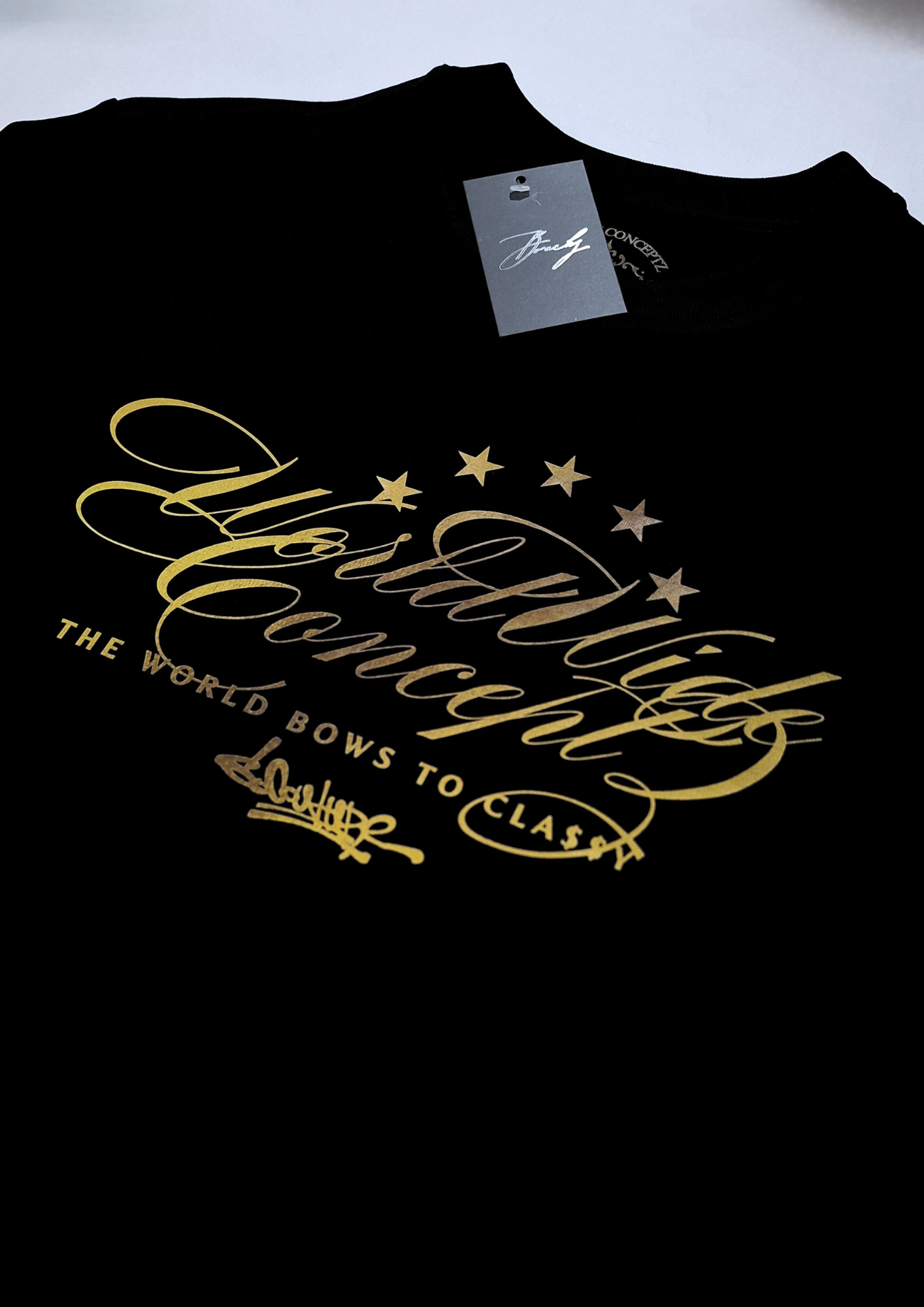 CLA$$Y BLACK/GOLDY REGULAR TEE