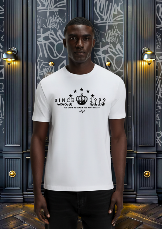 CLA$$Y WHITE REGULAR TEE