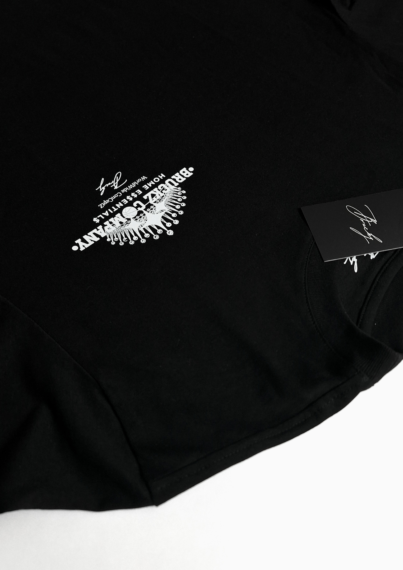 HOME E$$ENTIAL$ BLACK REGULAR TEE