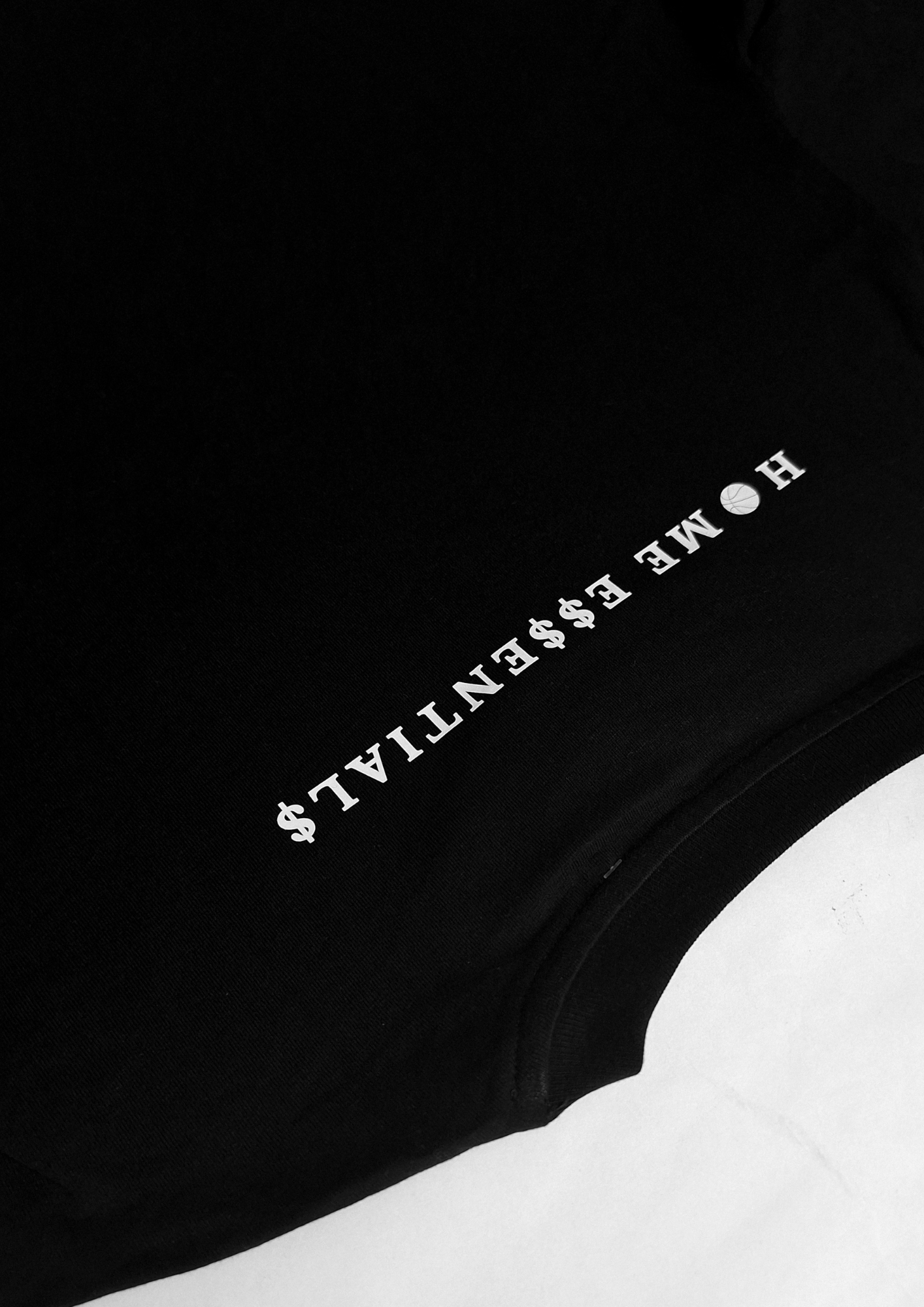 HOME E$$ENTIAL$ BLACK REGULAR TEE