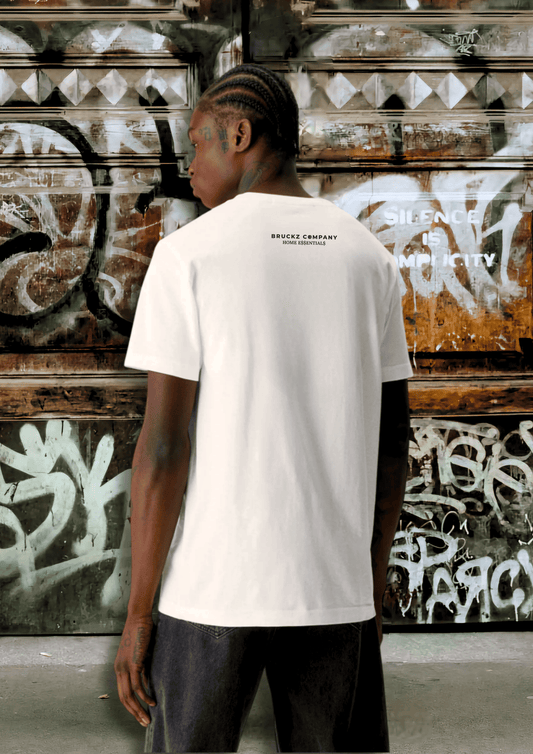 HOME E$$ENTIAL$ IVORY/BLCK REGULAR TEE